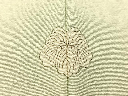 平和屋着物●上質な色無地　裏葉柳色　正絹　逸品　BAAX3525yc