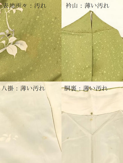 平和屋着物■訪問着　草花文　正絹　逸品　BAAX3530yc