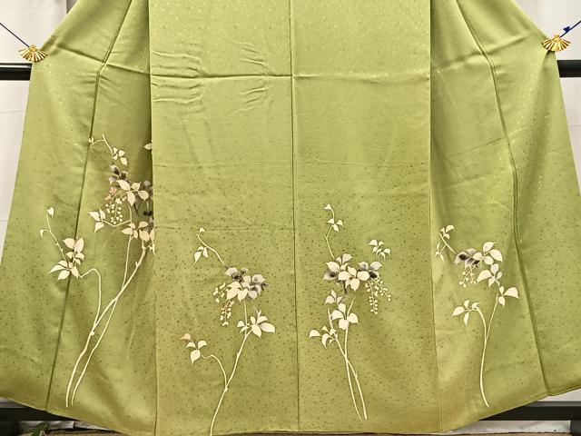 平和屋着物■訪問着　草花文　正絹　逸品　BAAX3530yc