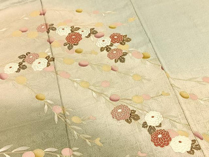 平和屋着物■訪問着　草花文　暈し染め　金彩　正絹　逸品　BAAX3567yc