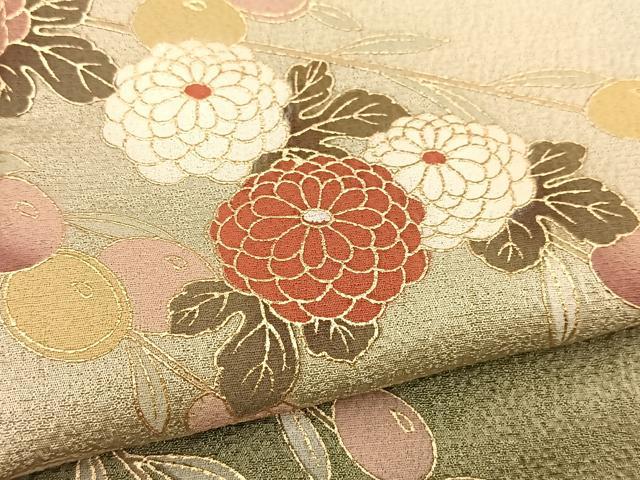 平和屋着物■訪問着　草花文　暈し染め　金彩　正絹　逸品　BAAX3567yc