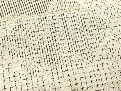 平和屋着物▽上質な紬　単衣　重ね地紙文　正絹　逸品　BAAX3577yc