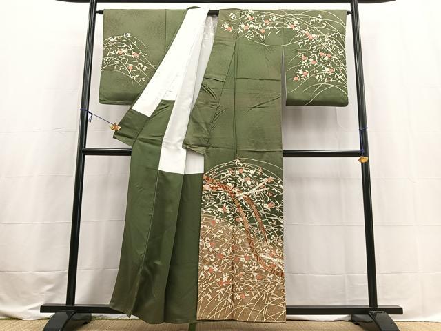 平和屋着物■訪問着　作家物　楽曲花文　暈し染め　金彩　正絹　逸品　BAAX3581yc