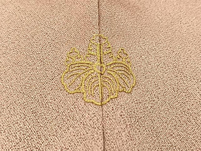 平和屋着物■訪問着　駒刺繍　雪輪花文　暈し染め　金銀彩　正絹　逸品　BAAX3589yc