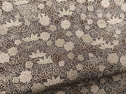 平和屋着物■上質な小紋　草花文　正絹　逸品　BAAX3595yc