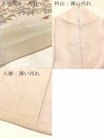 平和屋着物■訪問着　浜松文　暈し染め　金彩　正絹　逸品　BAAX3601yc