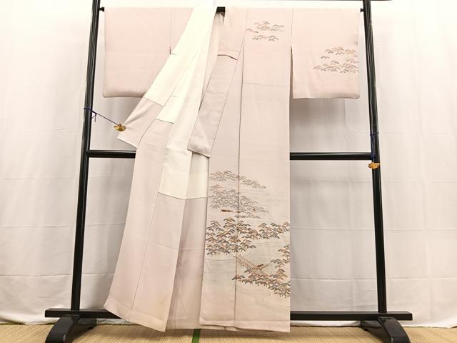 平和屋着物■訪問着　浜松文　暈し染め　金彩　正絹　逸品　BAAX3601yc
