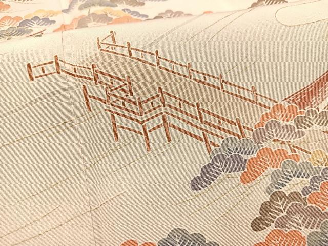 平和屋着物■訪問着　浜松文　暈し染め　金彩　正絹　逸品　BAAX3601yc