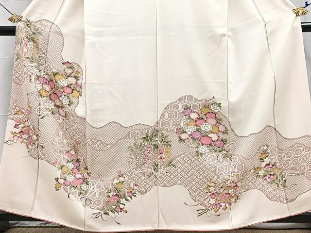 平和屋着物■訪問着　道長花文　金彩　正絹　逸品　BAAX3613yc