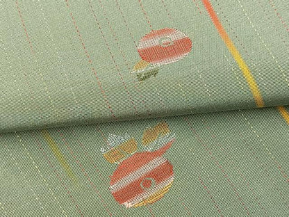 平和屋着物■上質な紬　万寿菊文　正絹　逸品　BAAX3620yc