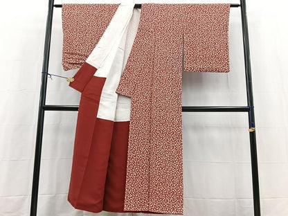 平和屋着物■上質な小紋　梅尽くし　正絹　逸品　BAAX3632yc
