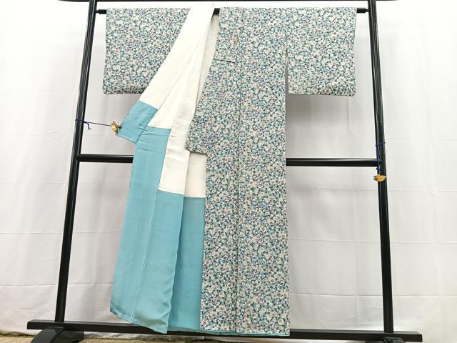 平和屋着物■上質な小紋　花尽くし　正絹　逸品　BAAX3634yc