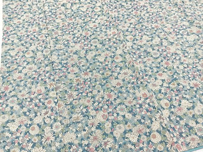 平和屋着物■上質な小紋　花尽くし　正絹　逸品　BAAX3634yc
