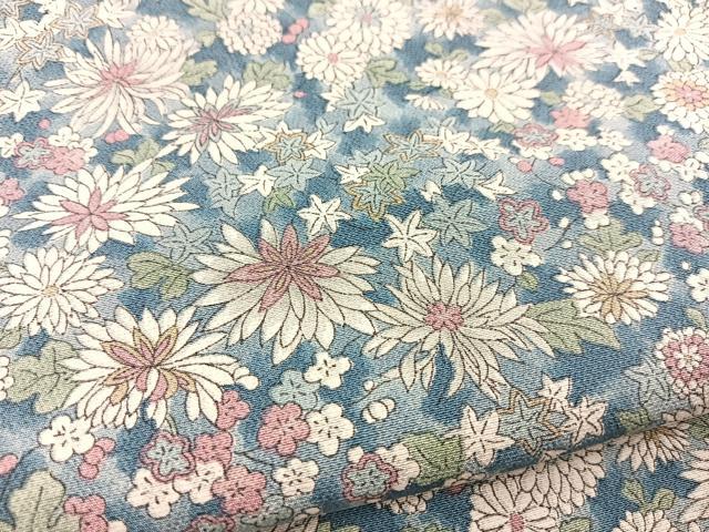 平和屋着物■上質な小紋　花尽くし　正絹　逸品　BAAX3634yc