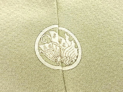平和屋着物■上質な色無地　青磁鼠色　正絹　逸品　BAAX3648yc
