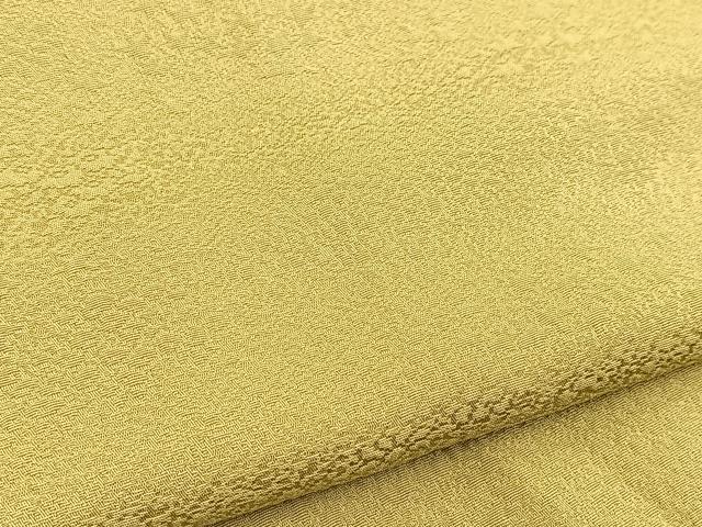 平和屋着物■上質な色無地　草花地紋　柳茶色　正絹　逸品　BAAX3657yc