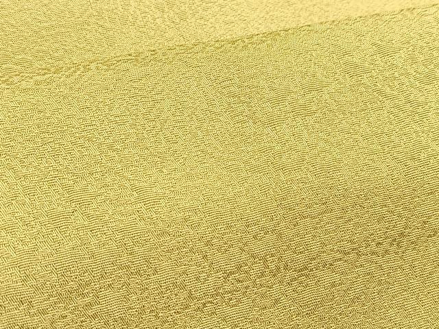 平和屋着物■上質な色無地　草花地紋　柳茶色　正絹　逸品　BAAX3657yc