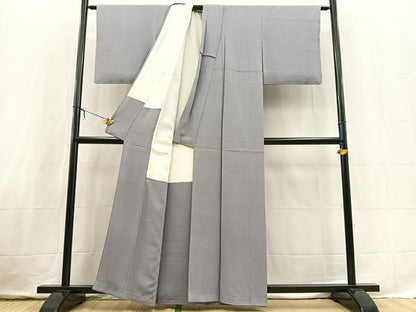 平和屋着物■上質な色無地　薄色　正絹　逸品　未使用　BAAX3660yc