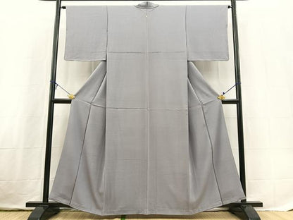 平和屋着物■上質な色無地　薄色　正絹　逸品　未使用　BAAX3660yc
