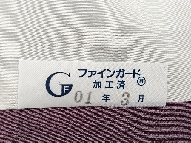 平和屋着物●上質な色無地　二藍色　正絹　逸品　未使用　BAAX3662yc