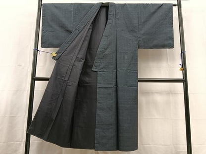 平和屋着物■男性　本場大島紬　アンサンブル　長羽織　100亀甲　総詰め　正絹　逸品　BAAX3673yc