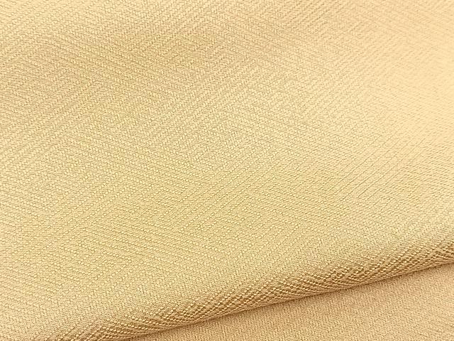 平和屋着物■上質な色無地　紗綾形地紋　肌色　正絹　逸品　未使用　BAAX3684yc
