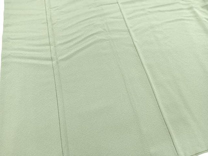 平和屋着物●上質な色無地　赤塚次男　泥染　柳鼠色　証紙付き　正絹　逸品　BAAX3688yc