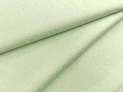 平和屋着物■上質な色無地　紗綾形地紋　柳鼠色　正絹　逸品　BAAX3693yc