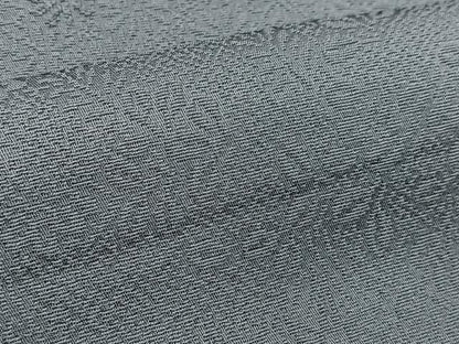 平和屋着物●上質な色無地　草花地紋　御召御納戸色　正絹　逸品　未使用　BAAX3695yc