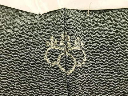 平和屋着物●上質な色無地　革色　反端付き　正絹　逸品　未使用　BAAX3697yc