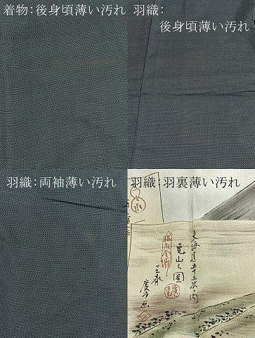 平和屋着物■男性　本場大島紬　アンサンブル　長羽織　80亀甲　総詰め　正絹　逸品　未使用　BAAX3700yc
