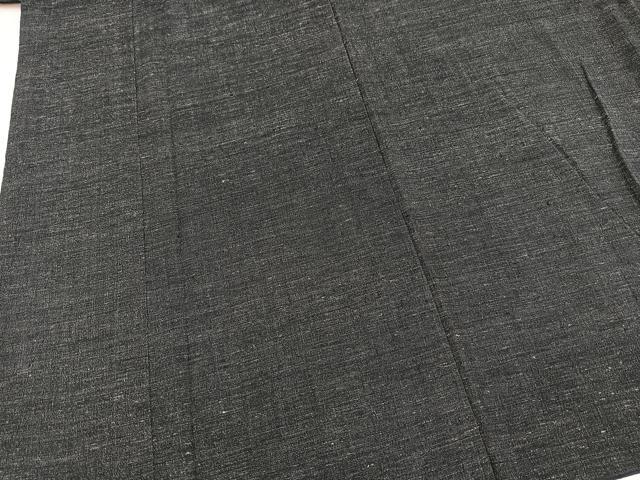 平和屋着物■男性　紬　アンサンブル　長羽織　霞文　正絹　逸品　BAAX3701yc