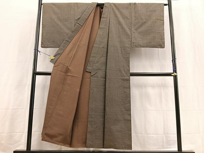 平和屋着物■男性　本場大島紬　アンサンブル　長羽織　120亀甲　総詰め　正絹　逸品　BAAX3706yc