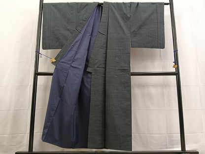 平和屋着物●男性　本場大島紬　アンサンブル　100亀甲　総詰め　正絹　逸品　BAAX3709yc