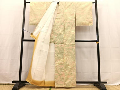 平和屋着物■本場大島紬　7マルキ　120亀甲　几帳花文　正絹　逸品　未使用　BAAX3718yc