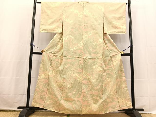 平和屋着物■本場大島紬　7マルキ　120亀甲　几帳花文　正絹　逸品　未使用　BAAX3718yc