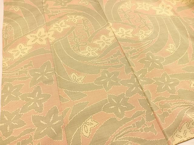 平和屋着物■本場大島紬　7マルキ　120亀甲　几帳花文　正絹　逸品　未使用　BAAX3718yc