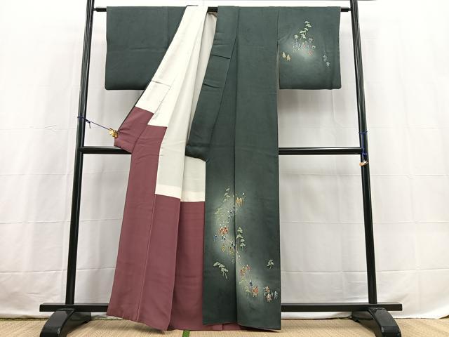 平和屋着物■訪問着　大名行列　暈し染め　正絹　逸品　BAAX3720yc