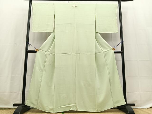 平和屋着物■豪華色留袖　色無地　総刺繍　五三桐　夏虫色　やまと誂製　正絹　逸品　未使用　BAAX3722yc