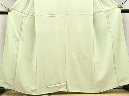 平和屋着物■豪華色留袖　色無地　総刺繍　五三桐　夏虫色　やまと誂製　正絹　逸品　未使用　BAAX3722yc