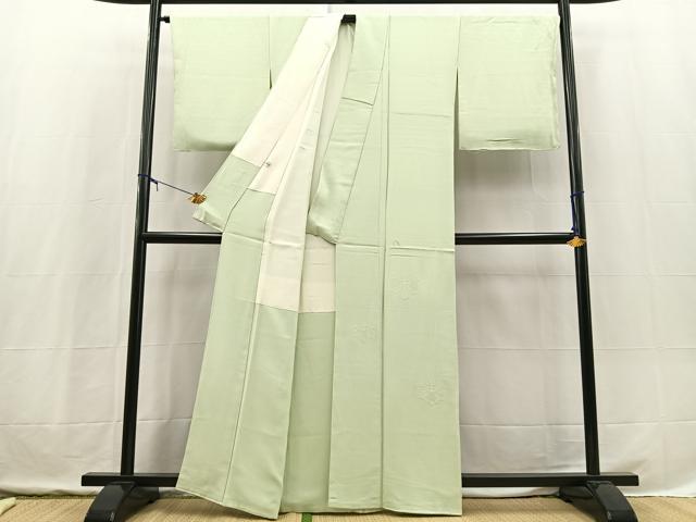 平和屋着物■豪華色留袖　色無地　総刺繍　五三桐　夏虫色　やまと誂製　正絹　逸品　未使用　BAAX3722yc