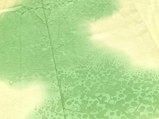 平和屋着物■訪問着　枝花地紋　暈し染め　正絹　逸品　BAAX3723yc