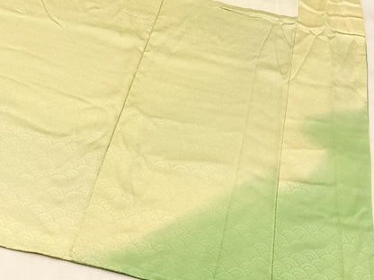 平和屋着物■訪問着　枝花地紋　暈し染め　正絹　逸品　BAAX3723yc