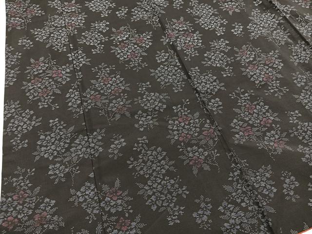 平和屋着物■本場大島紬　草花文　正絹　逸品　BAAX3725yc