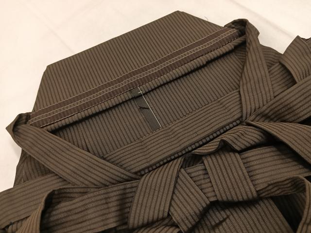 平和屋着物●男性　行灯袴　縞　正絹　逸品　BAAX3732yc