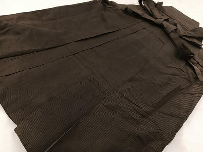 平和屋着物●男性　行灯袴　縞　正絹　逸品　BAAX3734yc