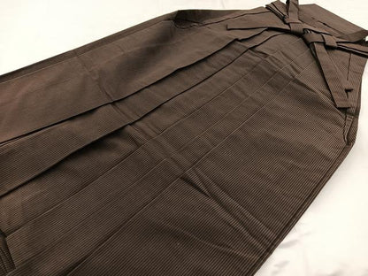 平和屋着物●男性　行灯袴　縞　正絹　逸品　BAAX3735yc