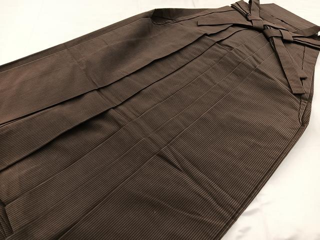 平和屋着物●男性　行灯袴　縞　正絹　逸品　BAAX3735yc