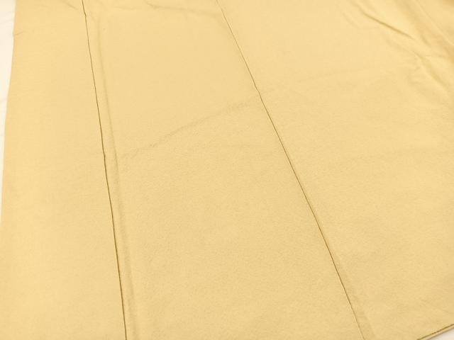 平和屋着物■上質な色無地　花尽くし地紋　蜂蜜色　正絹　逸品　BAAX3736yc