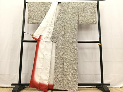 平和屋着物■上質な小紋　松竹梅　正絹　逸品　BAAX3749yc